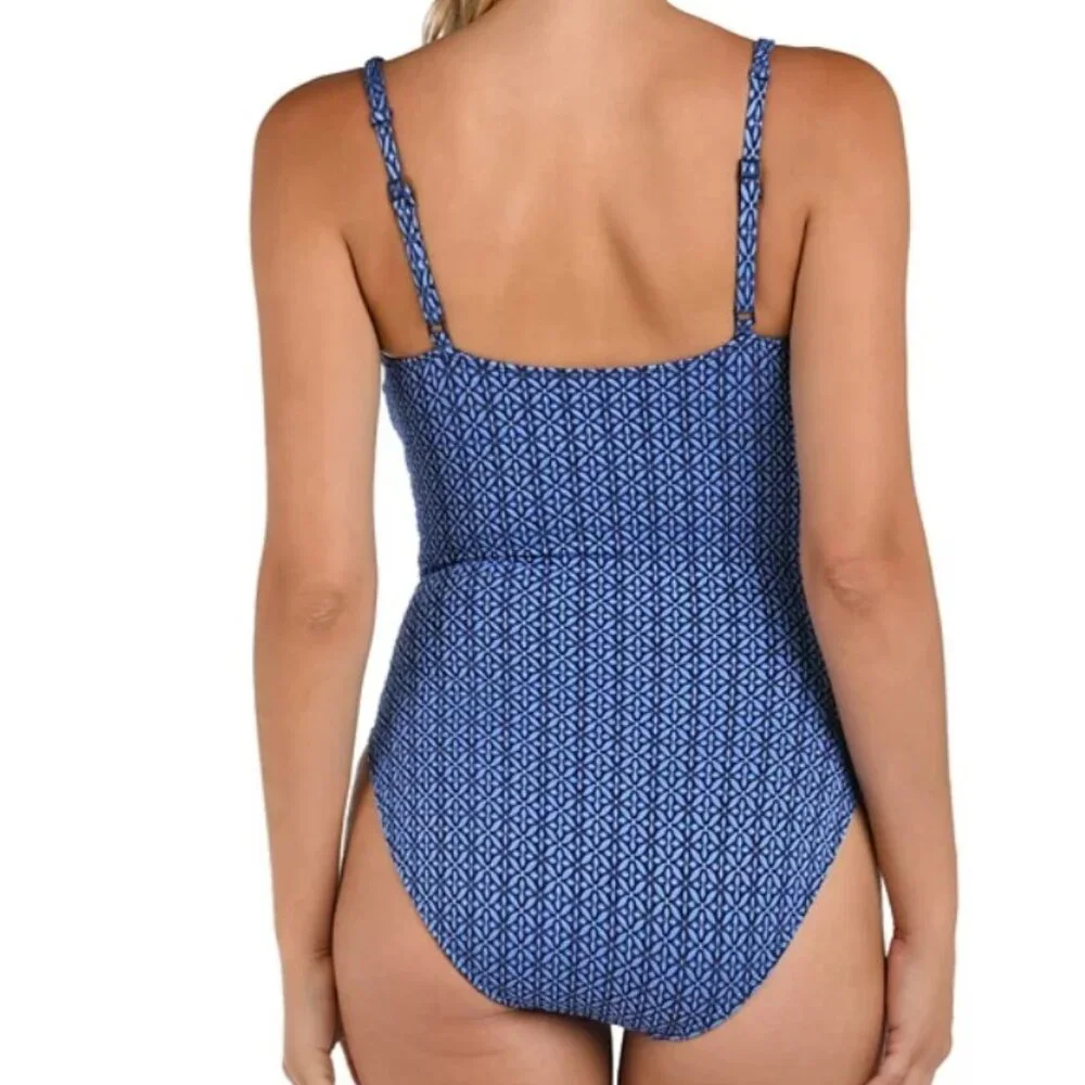 La Blanca Charmed Coast Lingerie Mio with Color-Coated Beads One-Piece Swimsuit